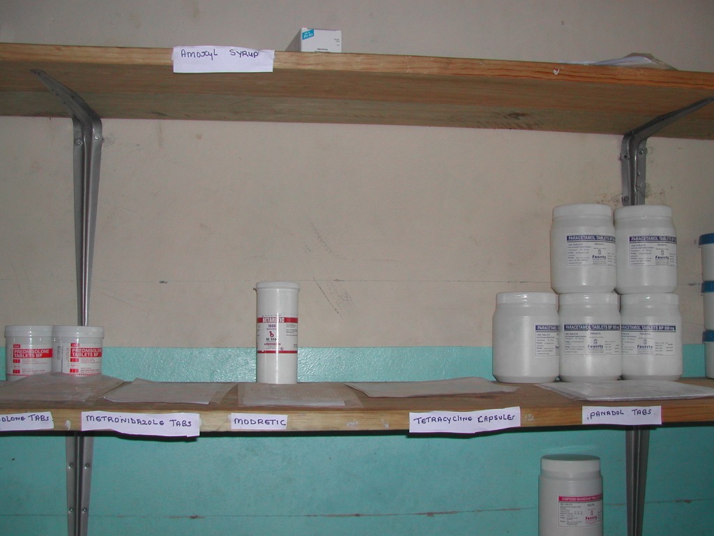 Poorly stocked dispensary, Zambia