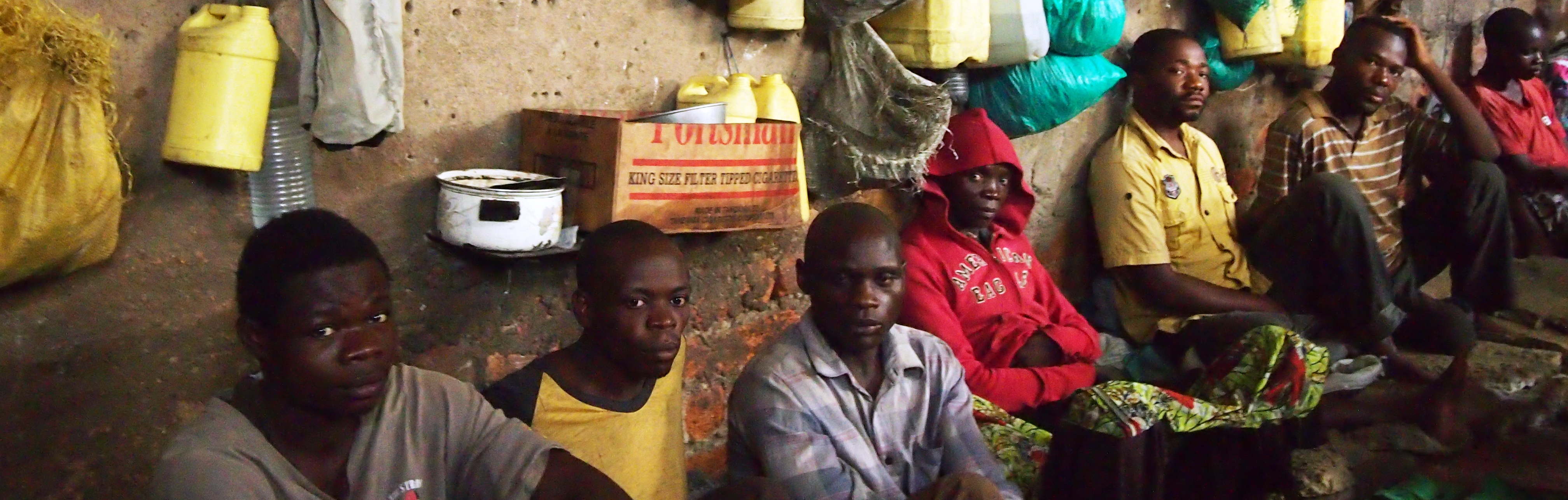 Prisoners in a Zambian prison